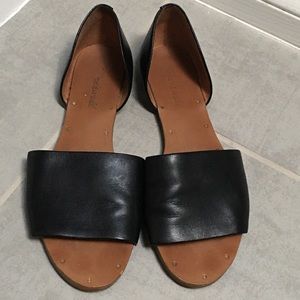 MADEWELL Thea Leather Slip-on Flat Sandals